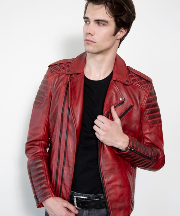 Red Biker Jacket