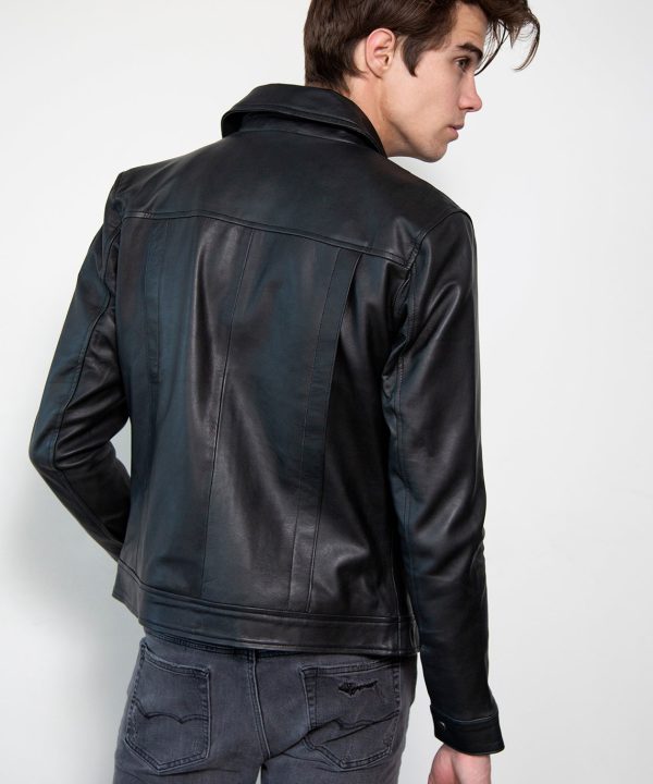 Dragon Ball Z Future Trunks Black Leather Jacket Limited Edition Back