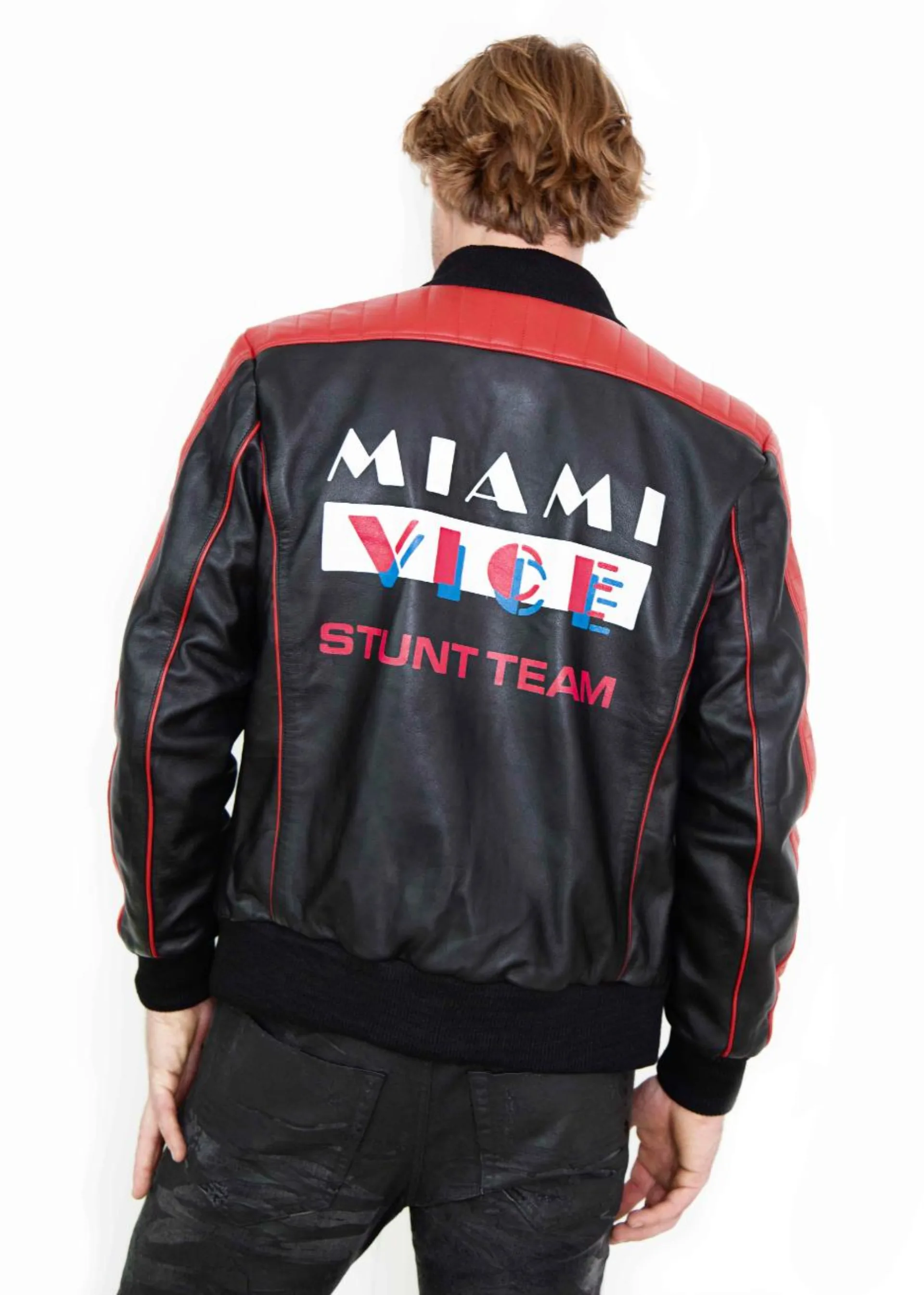 Miami Vice Fall Guy Leather Jacket