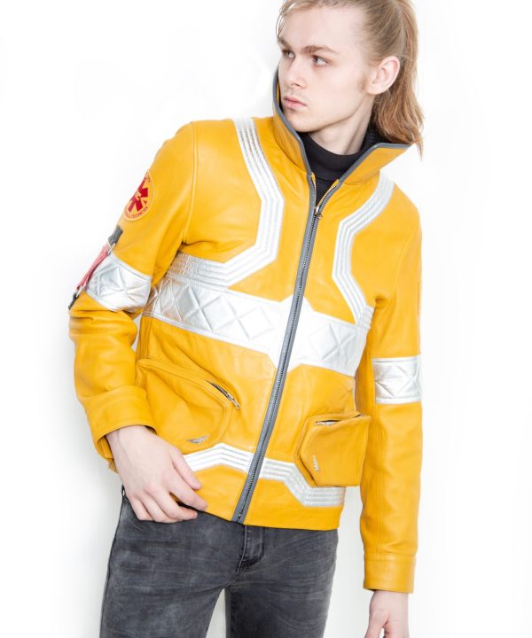 Cyberpunk Edgerunner David Martinez Yellow Leather Jacket