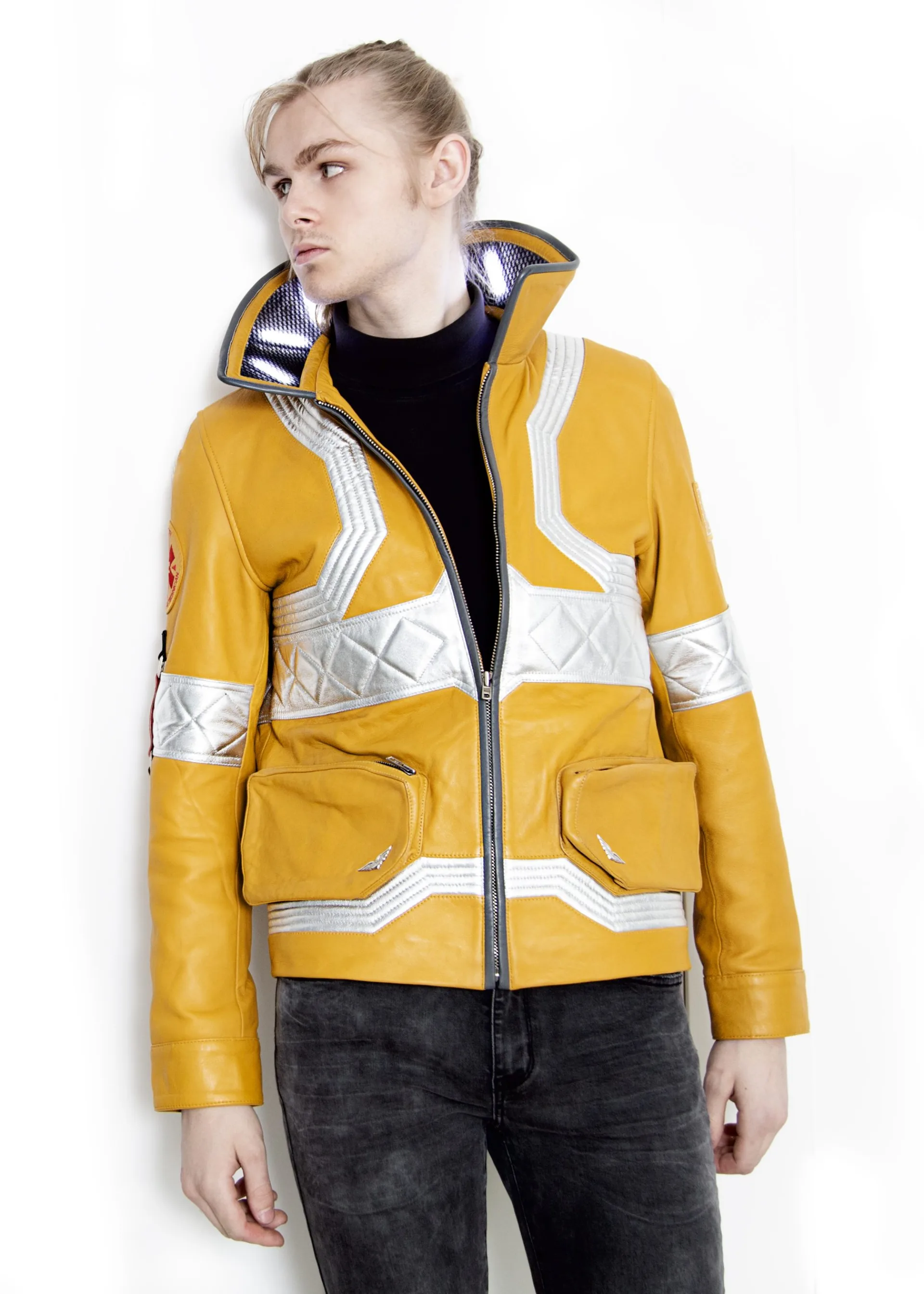Cyberpunk Edgerunner David Martinez Yellow Leather Jacket