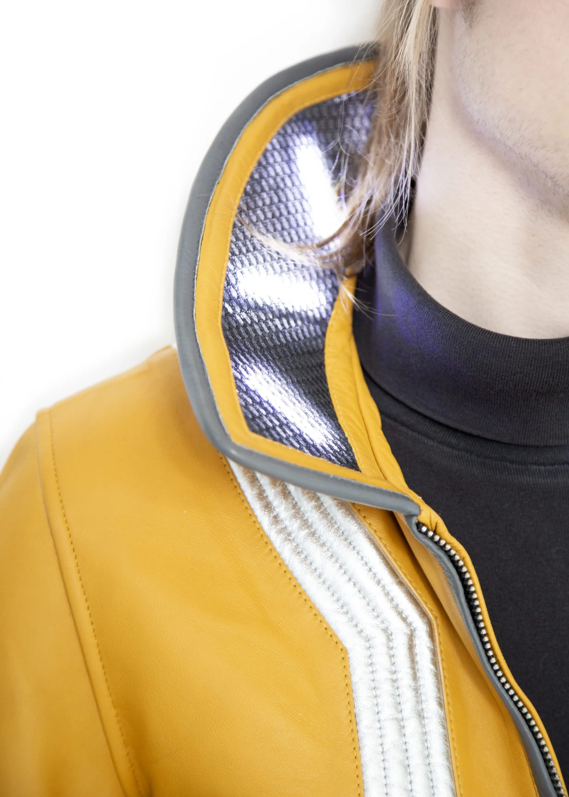 Cyberpunk Edgerunner David Martinez Yellow Leather Jacket