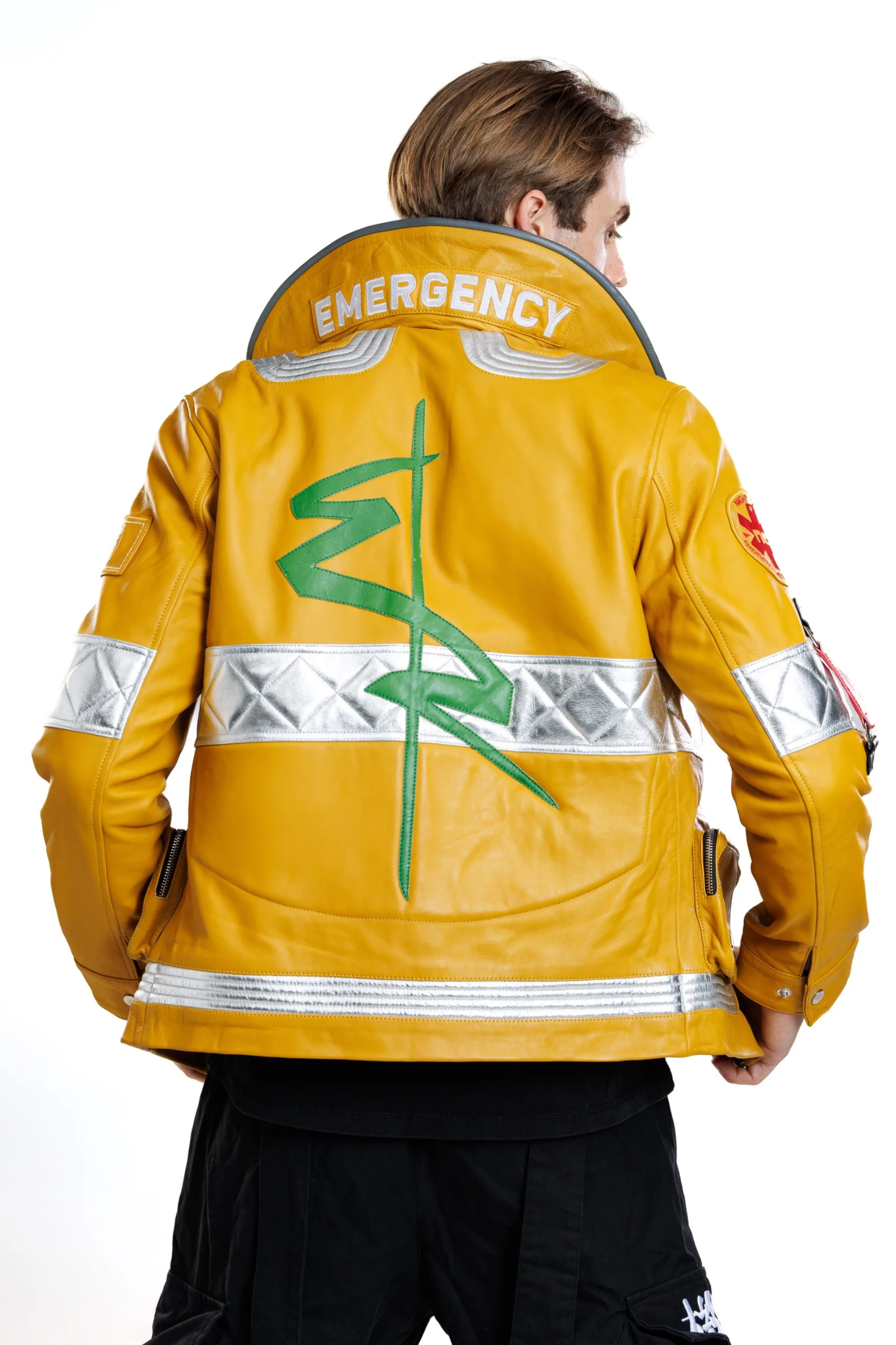 Cyberpunk Edgerunner David Martinez Yellow Leather Jacket